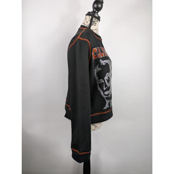 Scares Studio Designer Womens Small Sweater Rhinestone Target New York Ghost - Picture 4 of 12